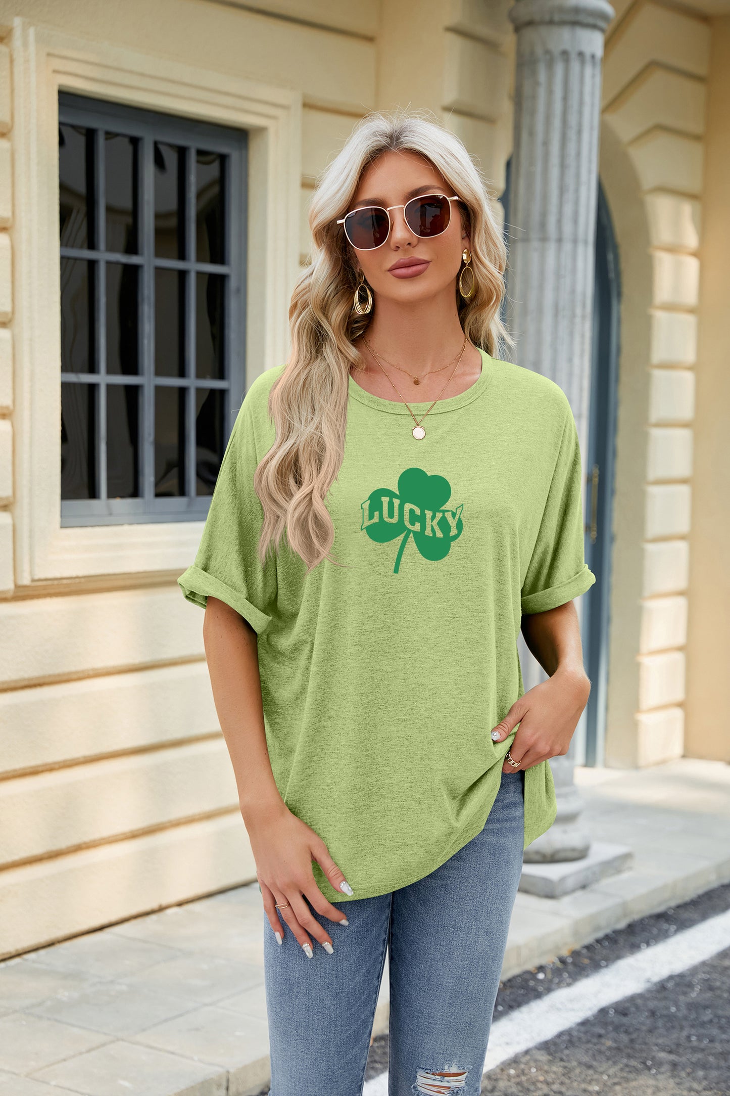 St Patrick’s Day Lucky Shamrock Graphic Tee