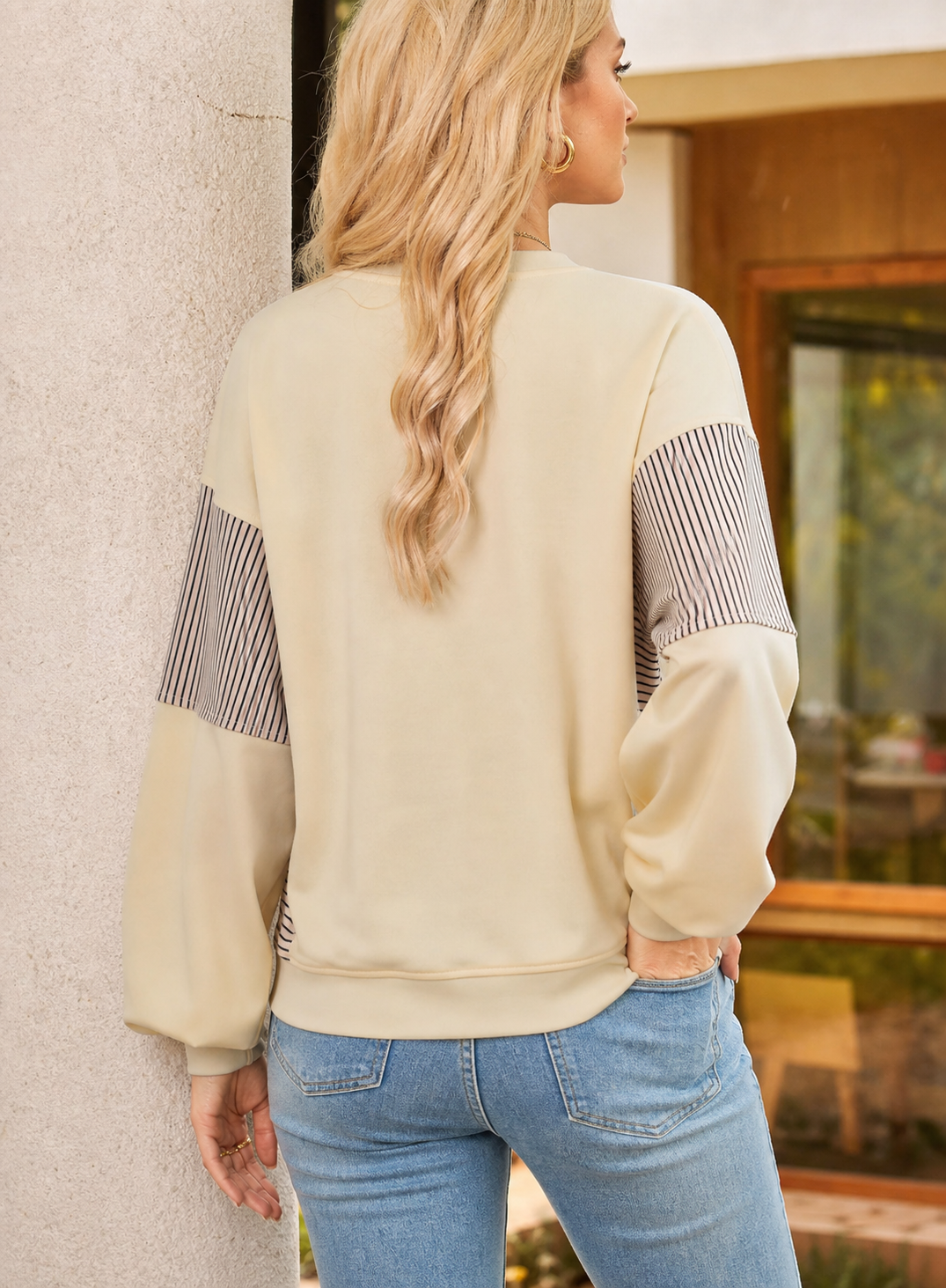 Graphic Blend Sweatshirt Game Day Oversized Drop-Shoulder