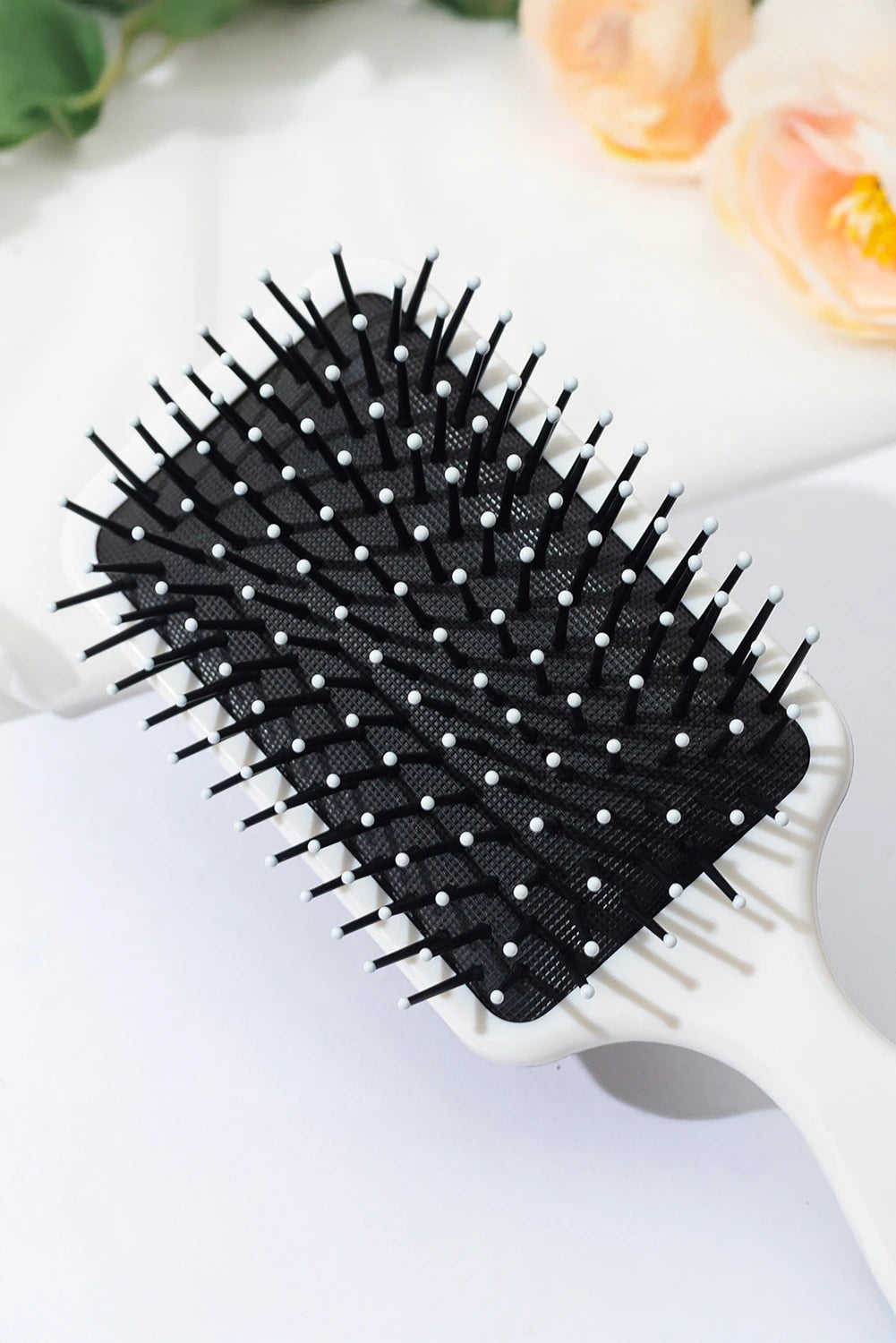 Pink Checkered Cherry Print Large Detangle Air Cushion Comb