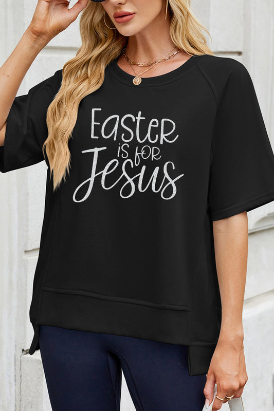 Easter Jesus Graphic Tee Faith Inspired Casual Shirt