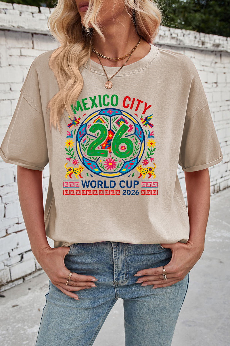 Mexico City 2026 World Cup Graphic Oversized Tee