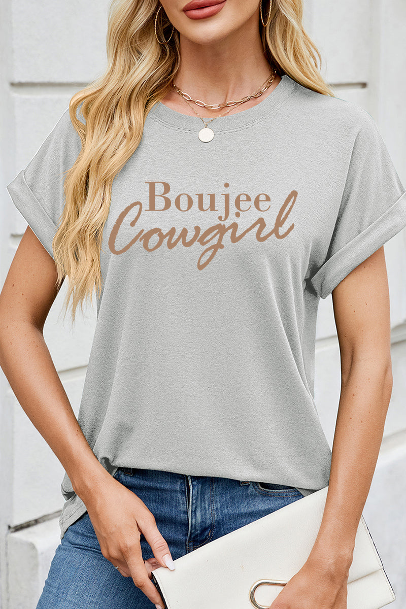 Boujee Cowgirl Graphic Tee Women Western Chic T-shirt