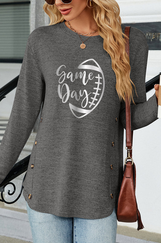 Football Graphic Rayon Blend Top Game Day Boutique