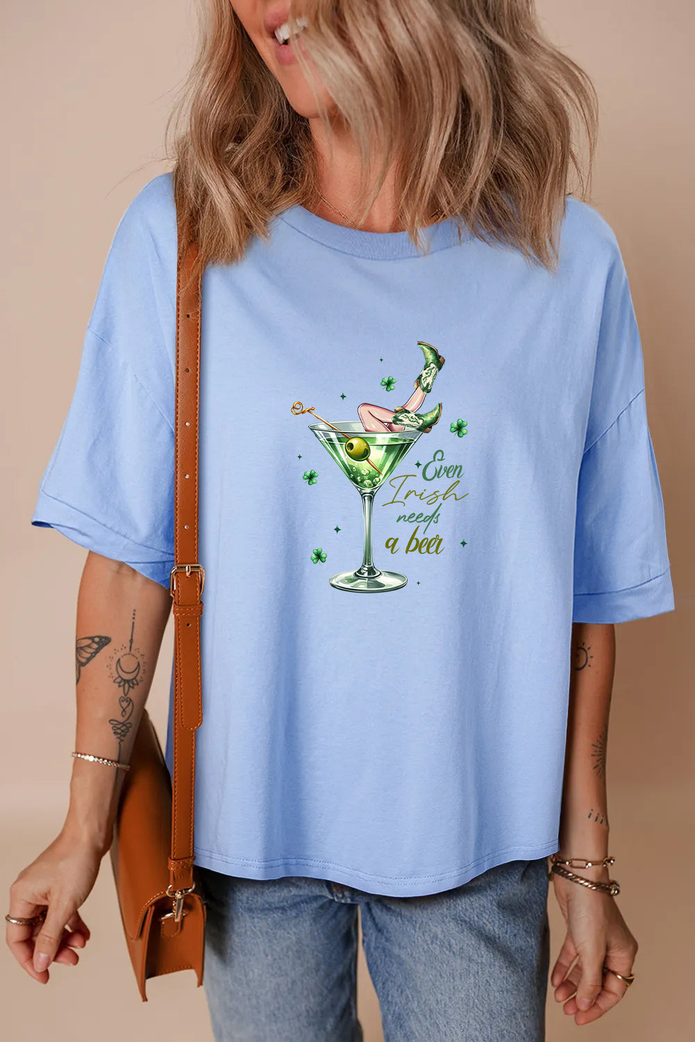 St Patricks Day Lucky Leprechaun Cocktail T-Shirt