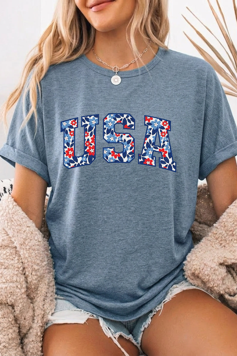 Independence Day USA Graphic Short Sleeve Tee