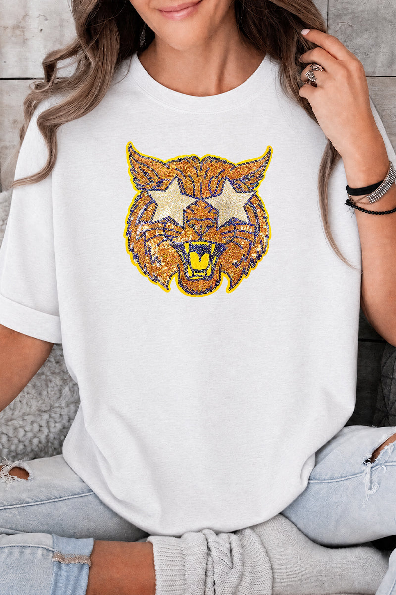 Tiger Mascot Graphic Rayon Blend Tee Game Day Boutique