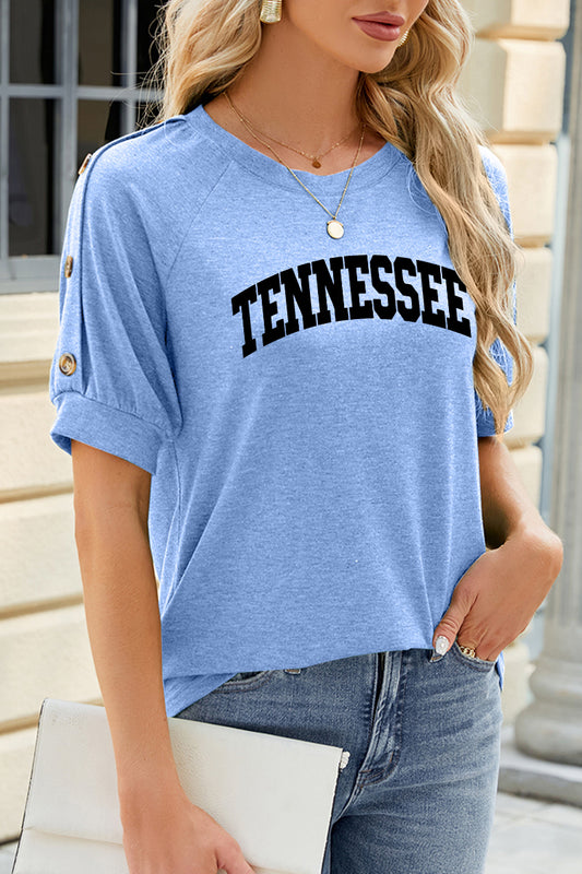 Tennessee Graphic Rayon Tee Boutique Patriotic Summer Top