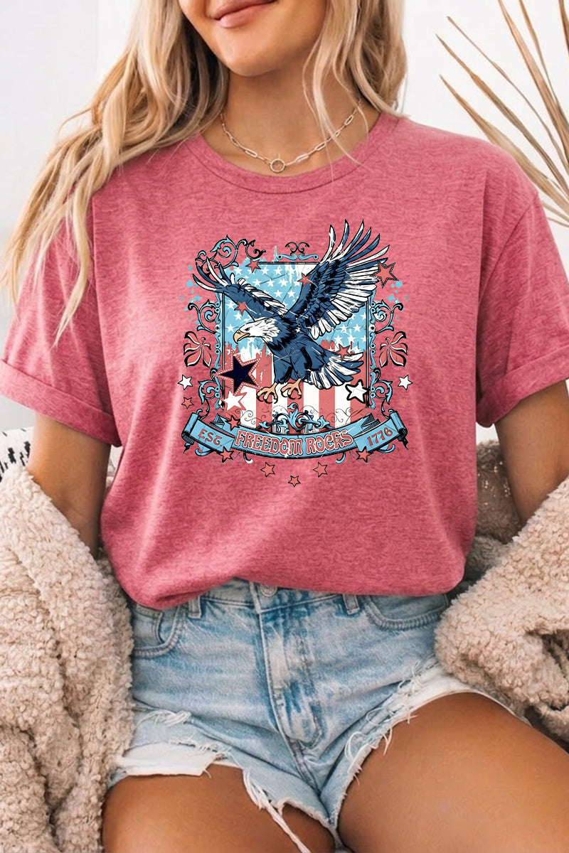 Independence Day Eagle Flag Graphic Tee