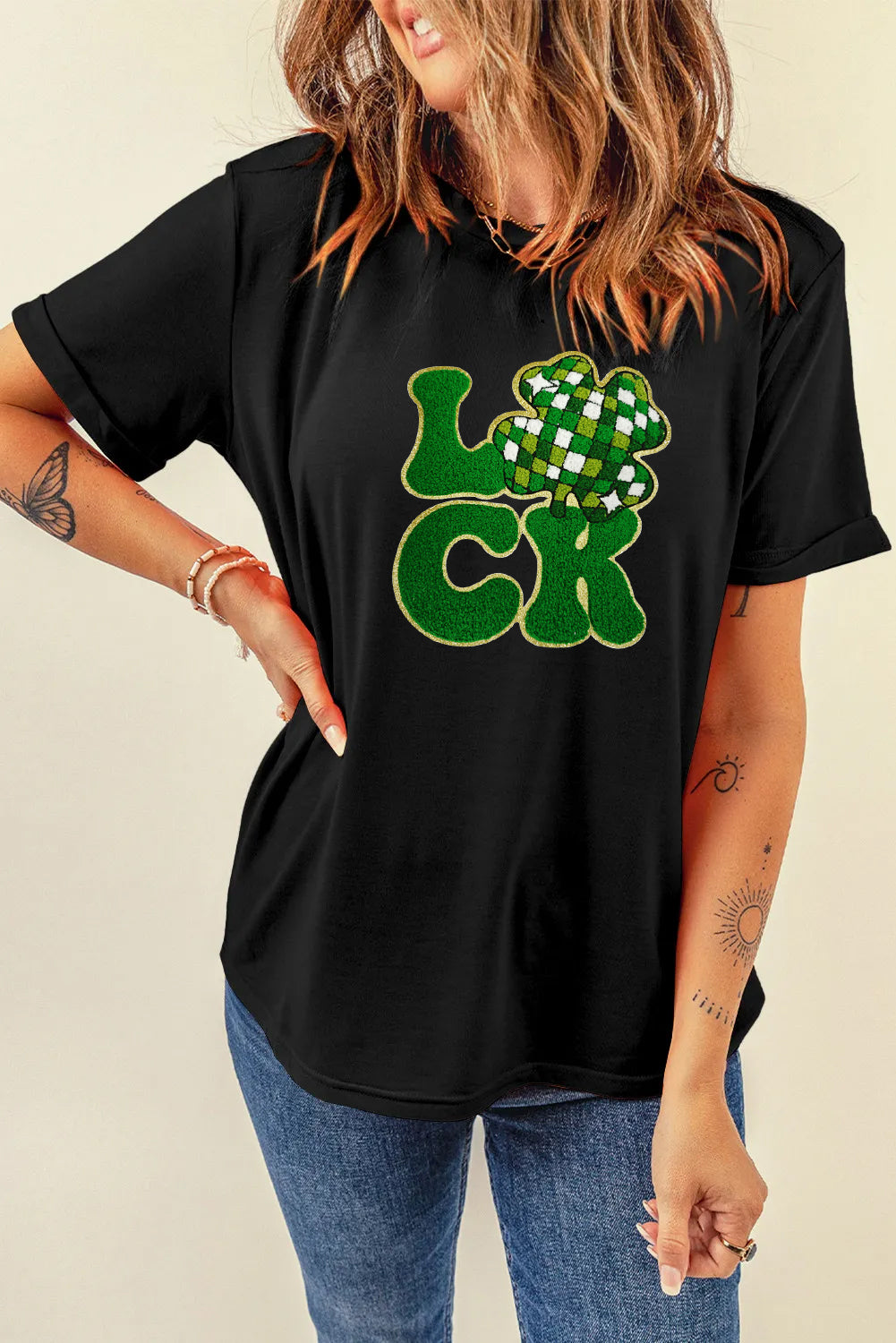 Saint Patrick’s Day Lucky Clover Graphic T Shirt