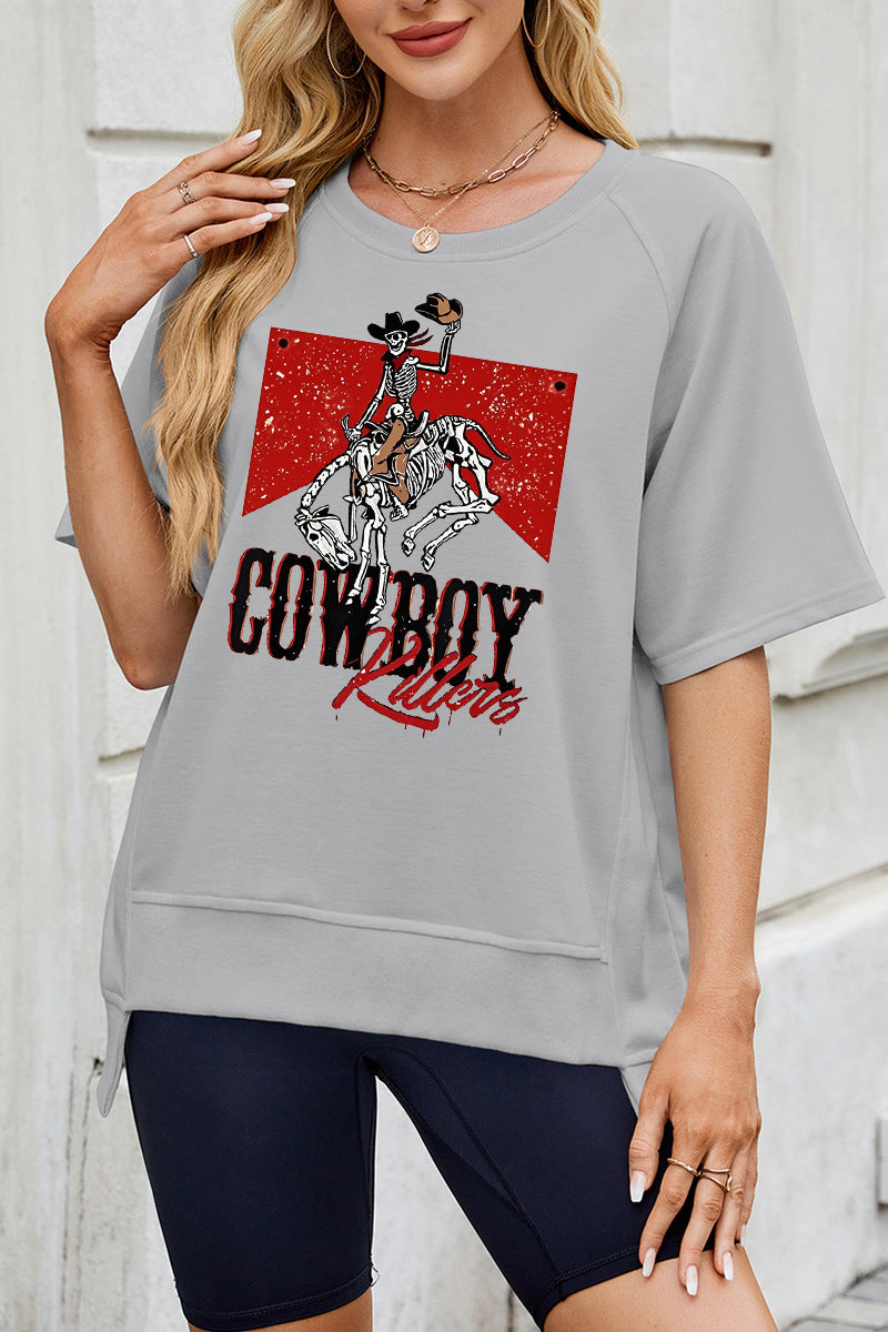 Cowboy Graphic Western Casual Tee