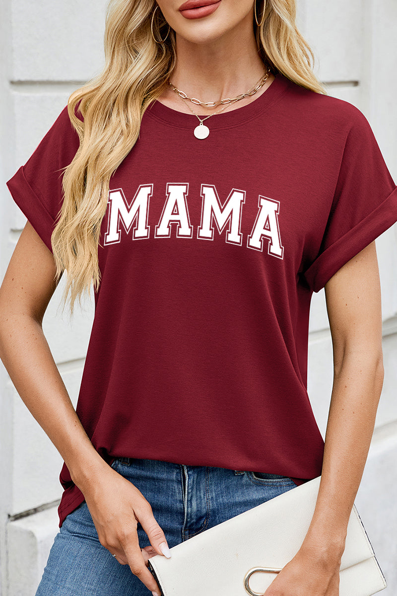 Mother Day MAMA Graphic Tee Women Casual T Shirt