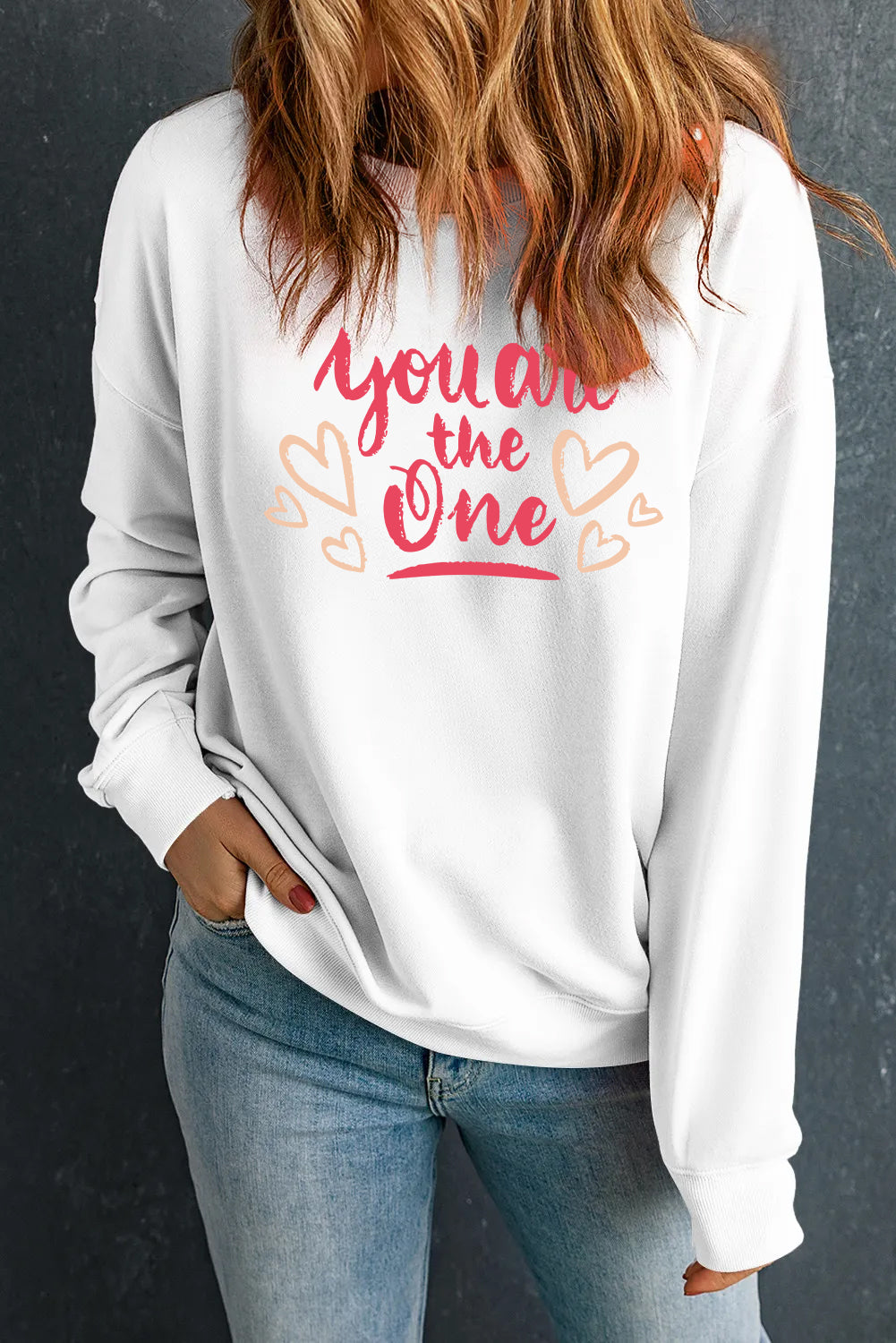 Valentine's Day You Are The One Heart Graphic Top