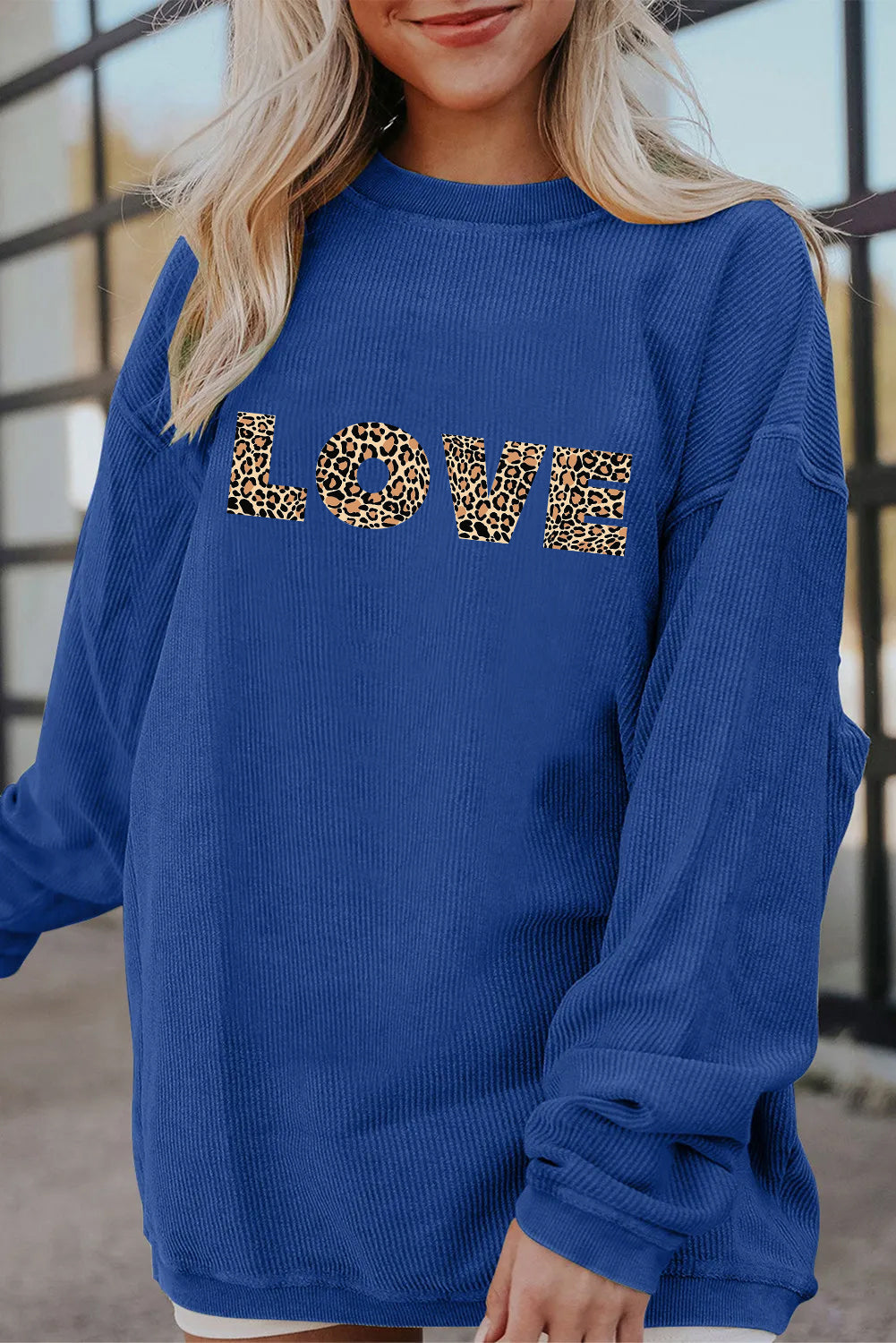 Valentine’s Day Leopard LOVE Graphic Sweatshirt