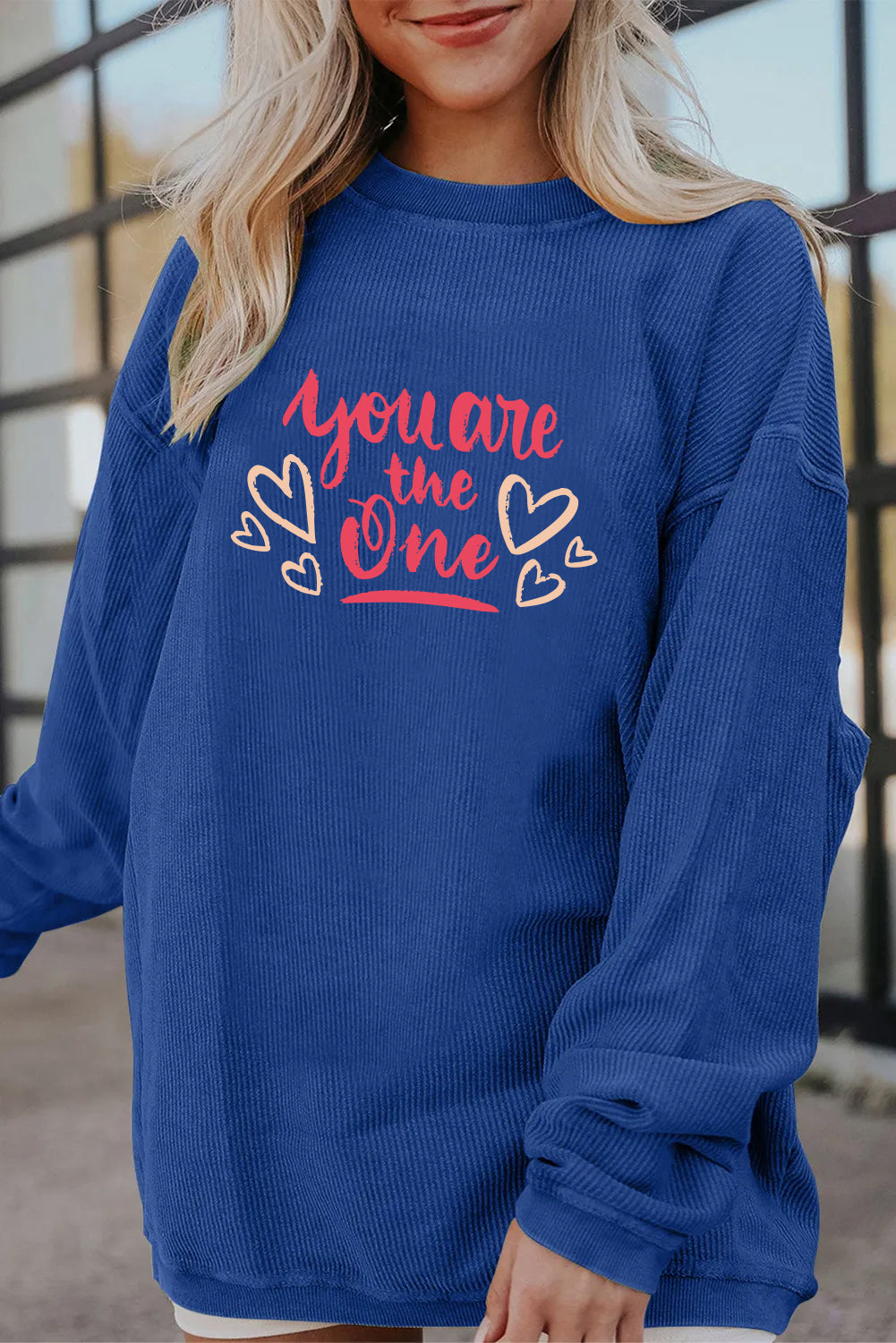 Valentine’s Day You Are The One Graphic Sweatshirt
