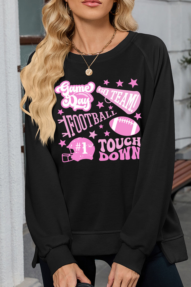 Football Sweatshirt Casual Game Day Spirit Top