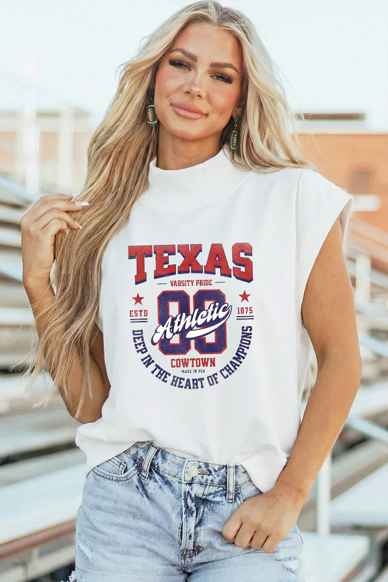 Texas Varsity Polyester Tee Casual Game Day Athletic