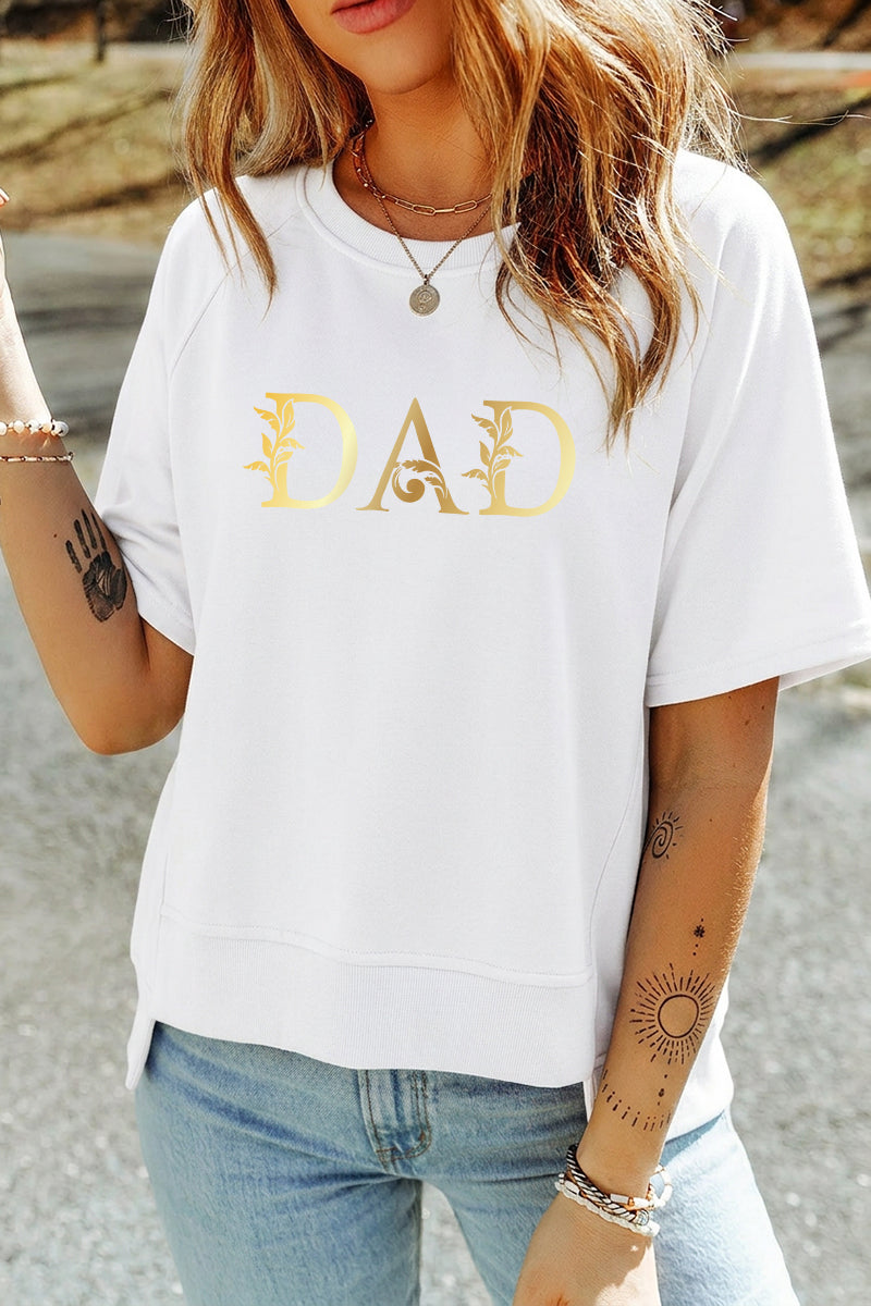 Minimal Dad Graphic Tee Casual Gift Top