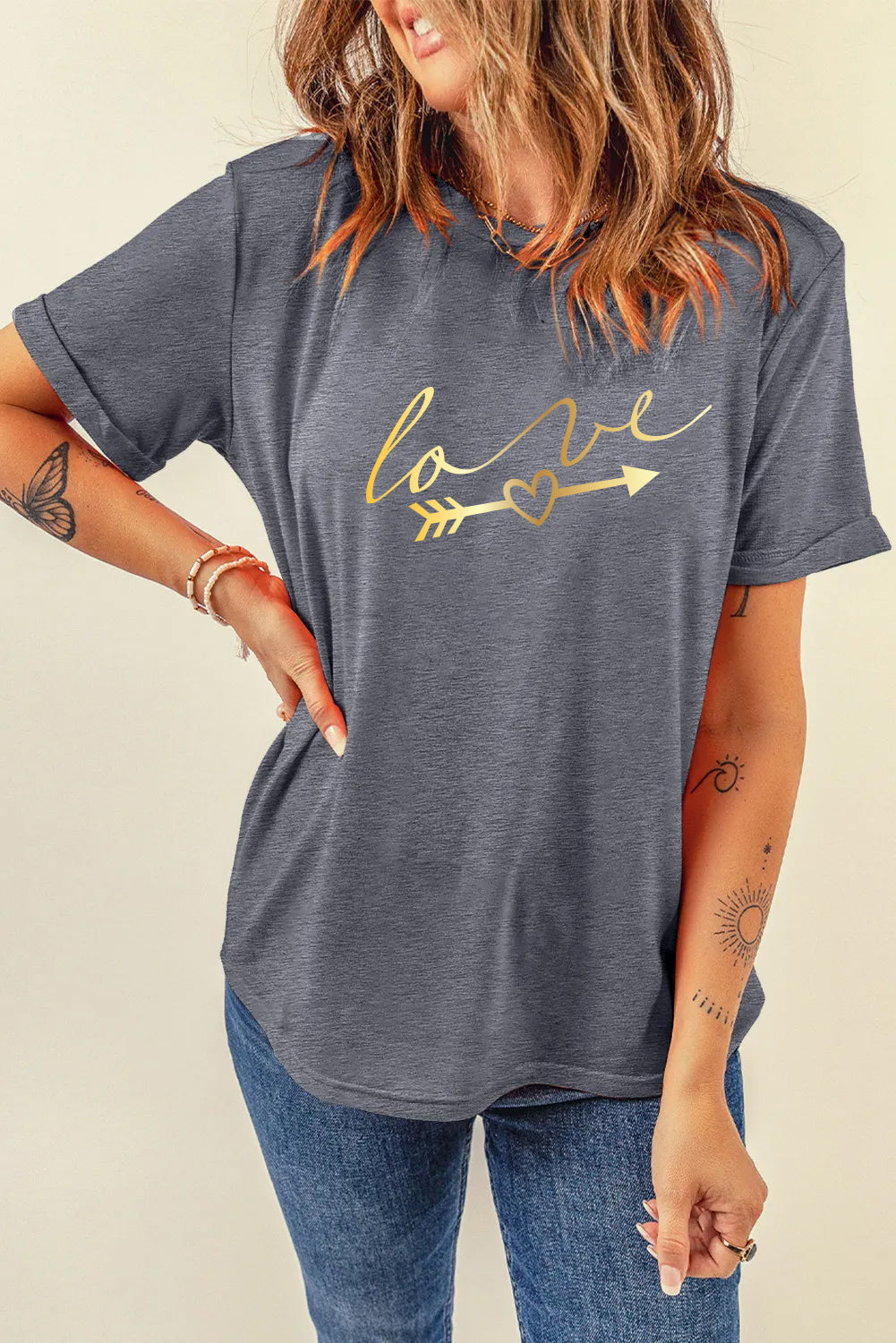Valentine’s Day Love Arrow Script Graphic Tee