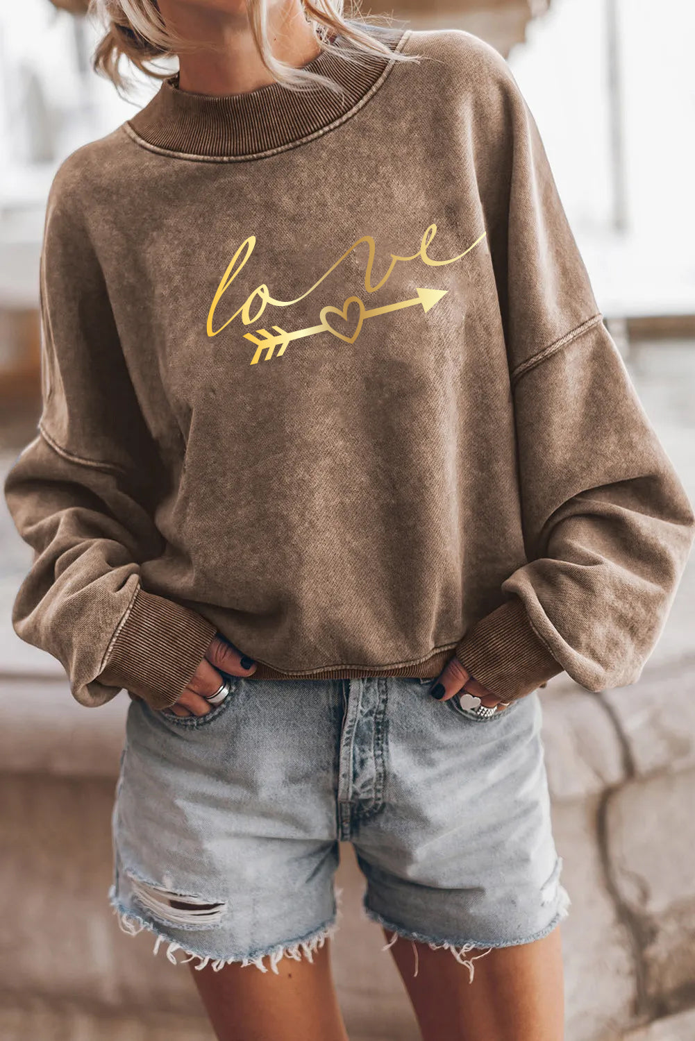 Valentine’s Day Handwritten Love Arrow Sweatshirt