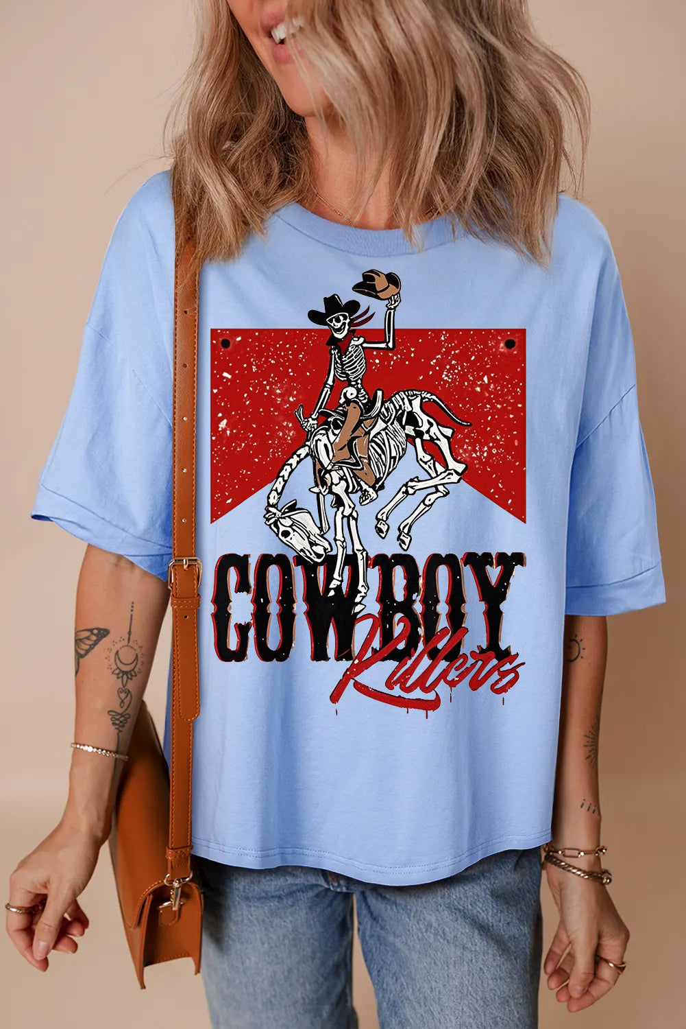 Vintage Cowboy Rider Graphic Western Tee