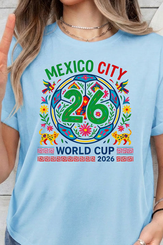World Cup 2026 Mexico Soccer Graphic Cotton Tee