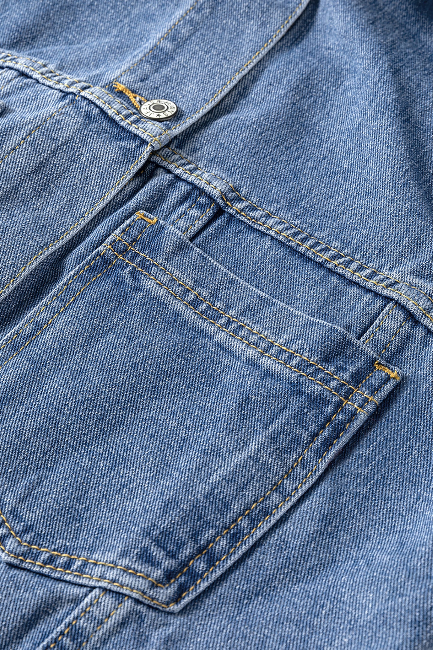 Washed Oversize Pocketed Denim Jacket