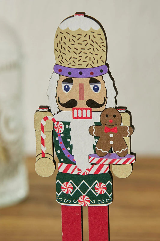 White Christmas Nutcracker Figurine Wooden Home Decoration