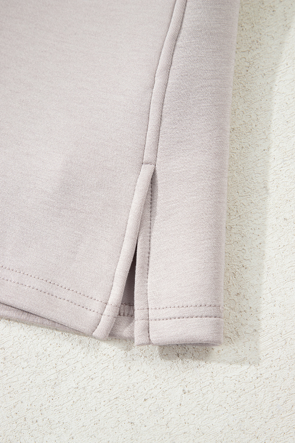 Jet Stream Solid Color Drop Shoulder Pullover Drawstring Mini Skirt 2pcs Outfit