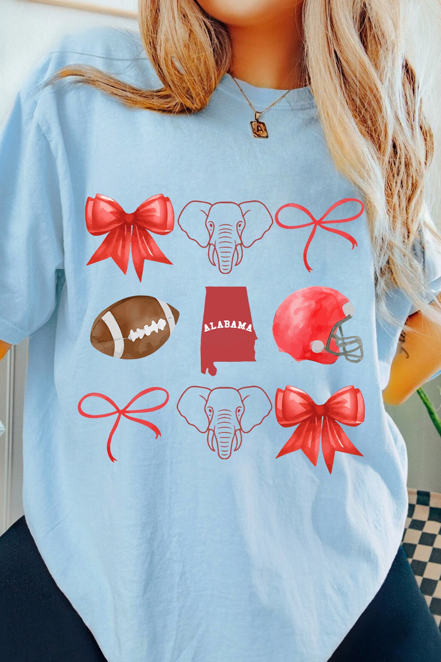 Rugby Graphic Blend Tee Alabama Game Day Top