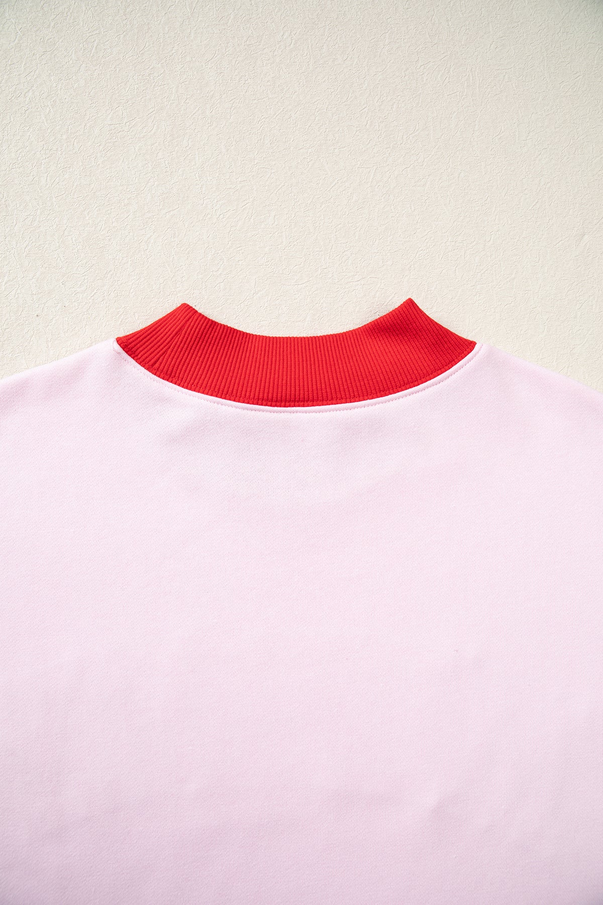 Coffee Polka Dot Letter Graphic Colorblock Tunic Sweatshirt