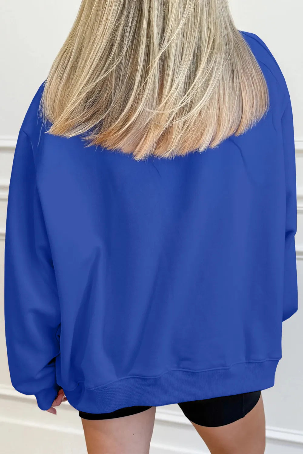 Sweatshirt Game Day Oversized Mock Neck Pullover