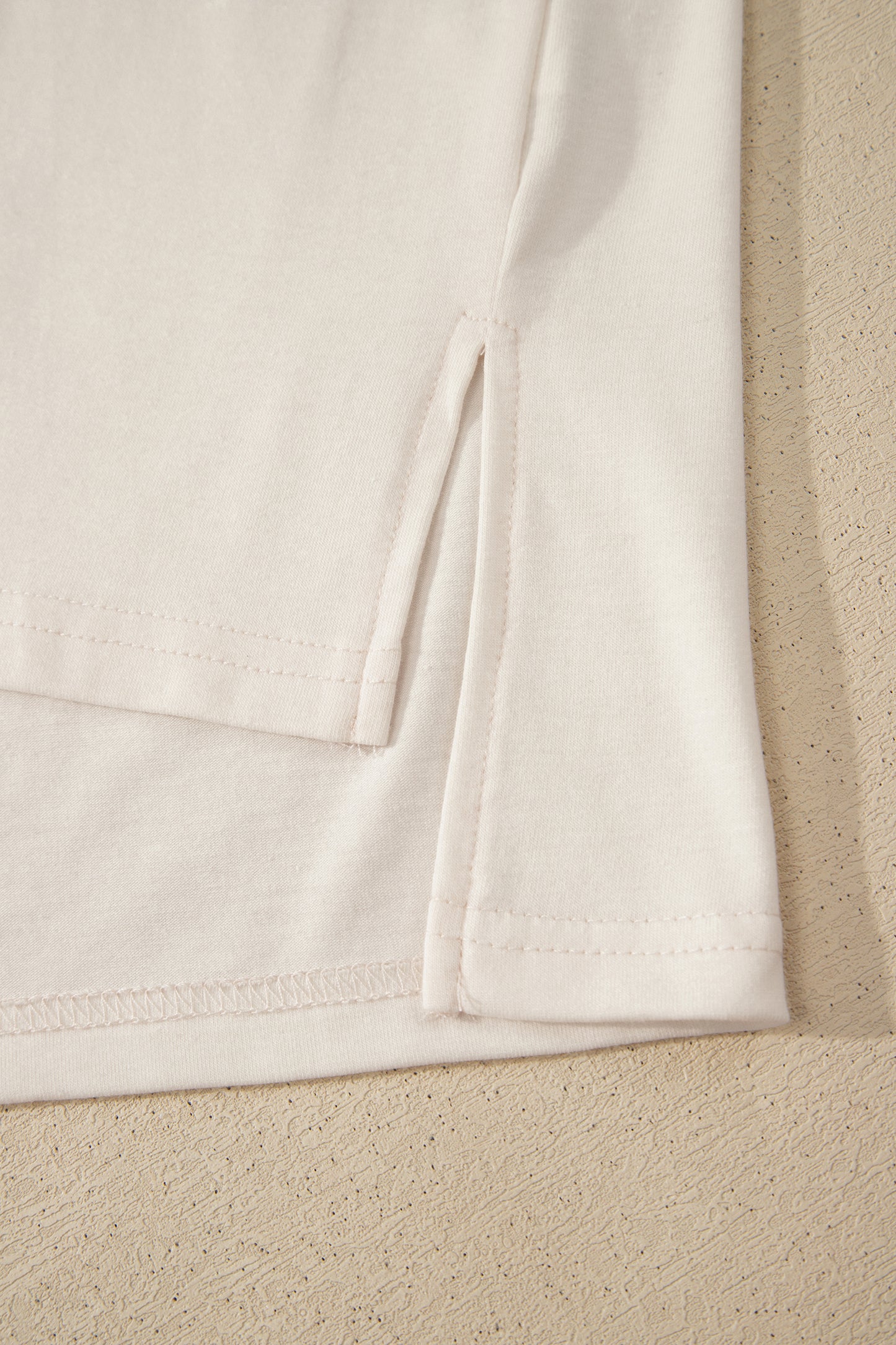 Patchwork Polyester Tee Casual Shift Short Sleeve