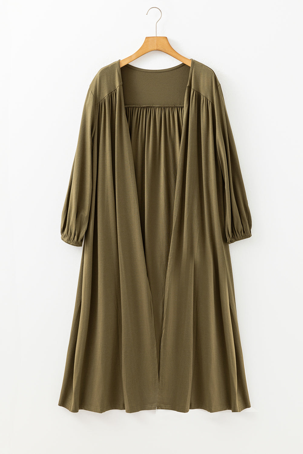 Lightweight Long Sleeve Open Front Duster Cardigan