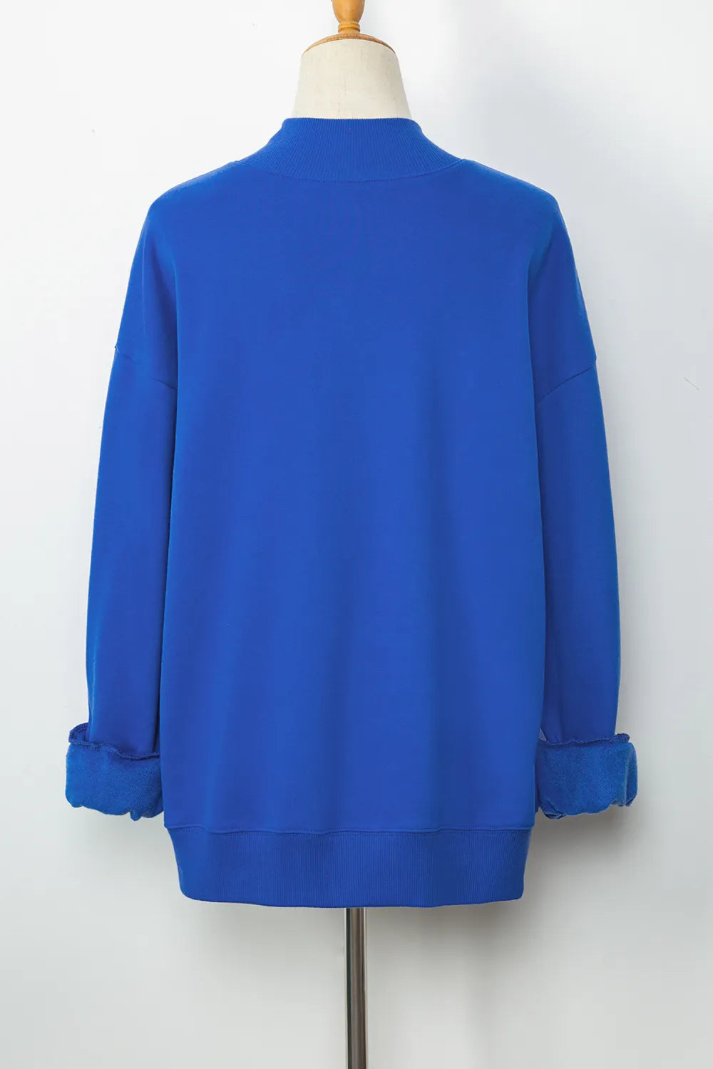 Sweatshirt Game Day Oversized Mock Neck Pullover