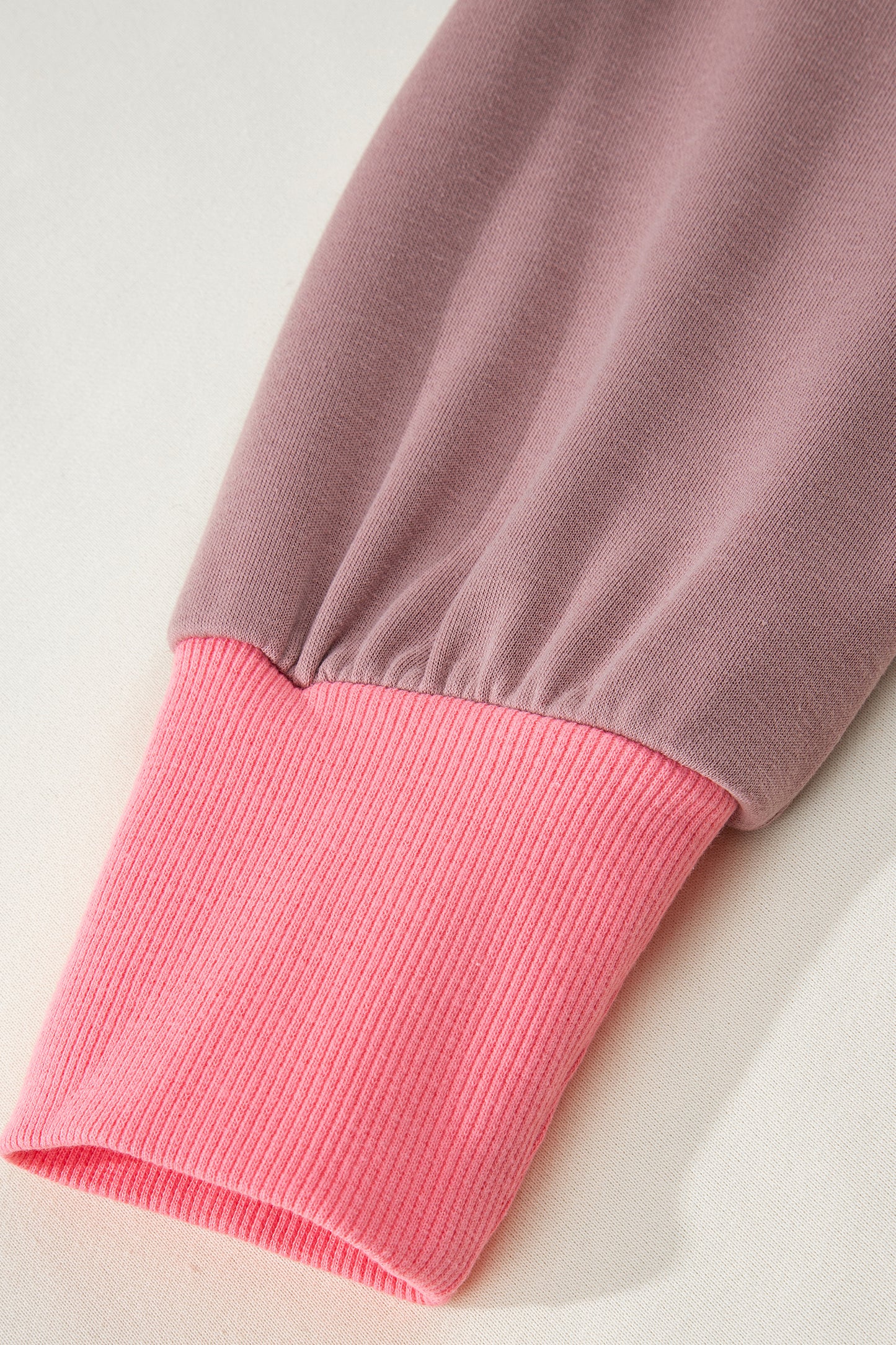 White Color Block Striped Patchwork Dolman Slit Sweatshirt