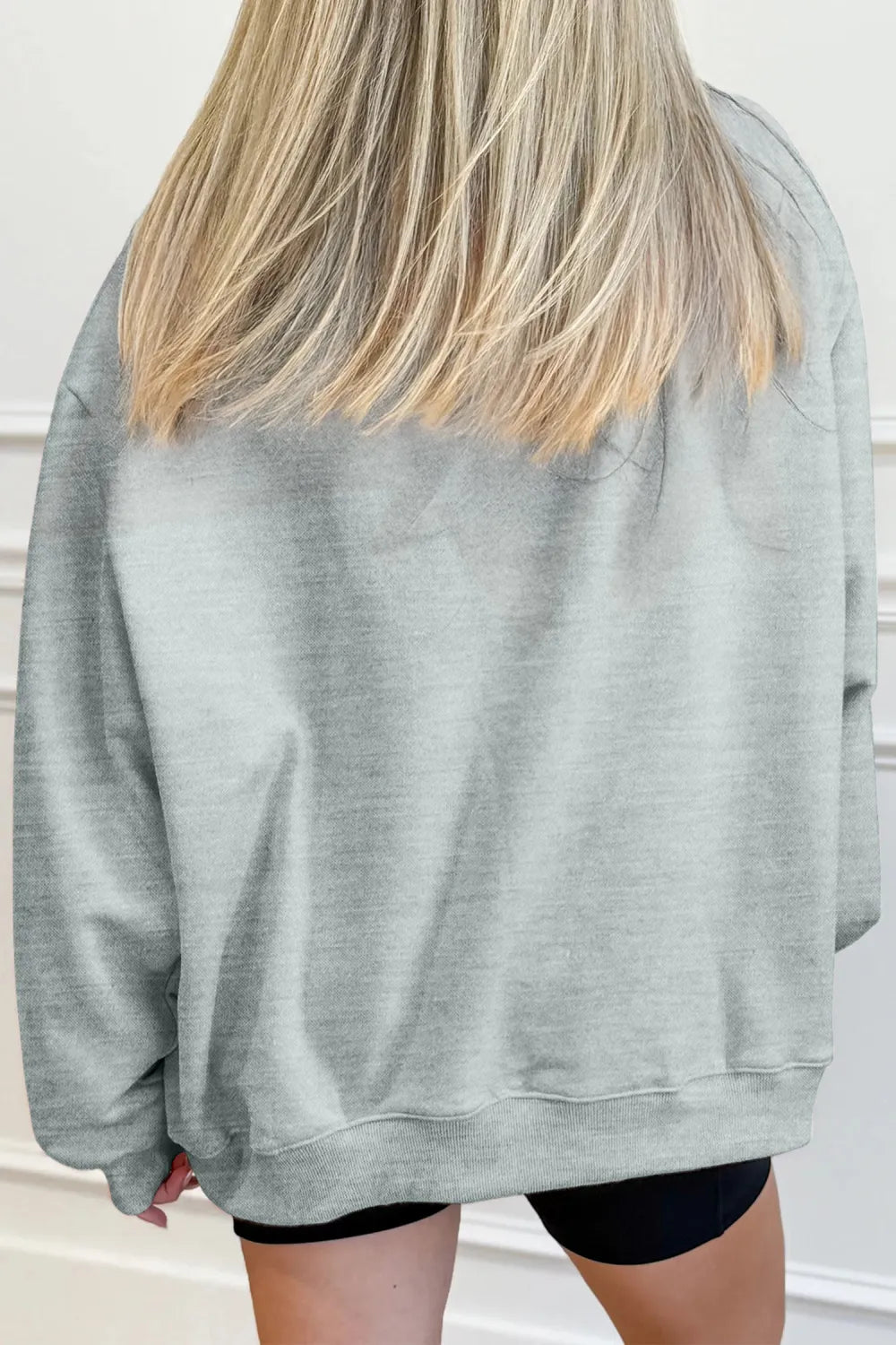 Sweatshirt Game Day Oversized Mock Neck Pullover