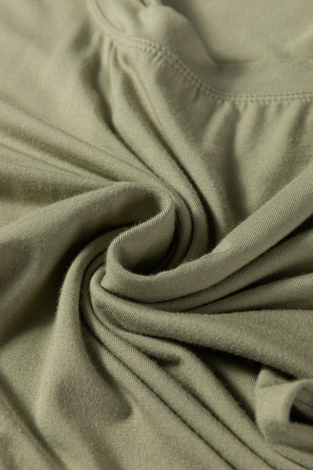 Black Solid Color Long Sleeve Fitted Top