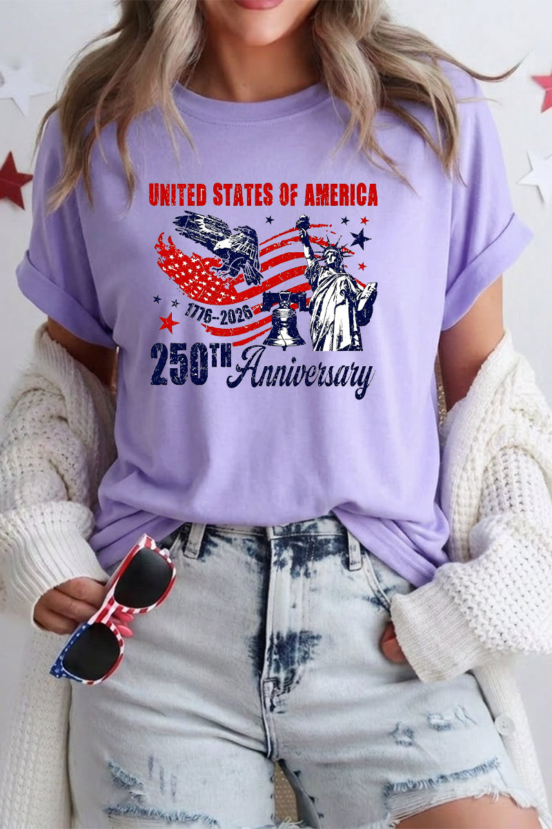 Women USA 250th Anniversary 1776 2026 T Shirt