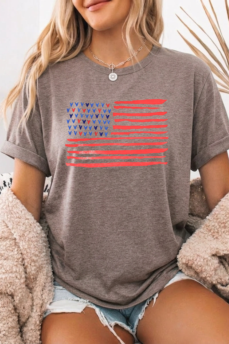 Independence Day American Flag Graphic Tee