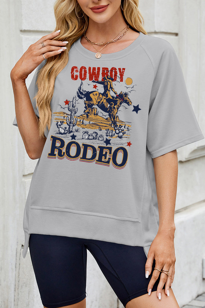 Vintage Cowboy Rodeo Graphic Western Tee