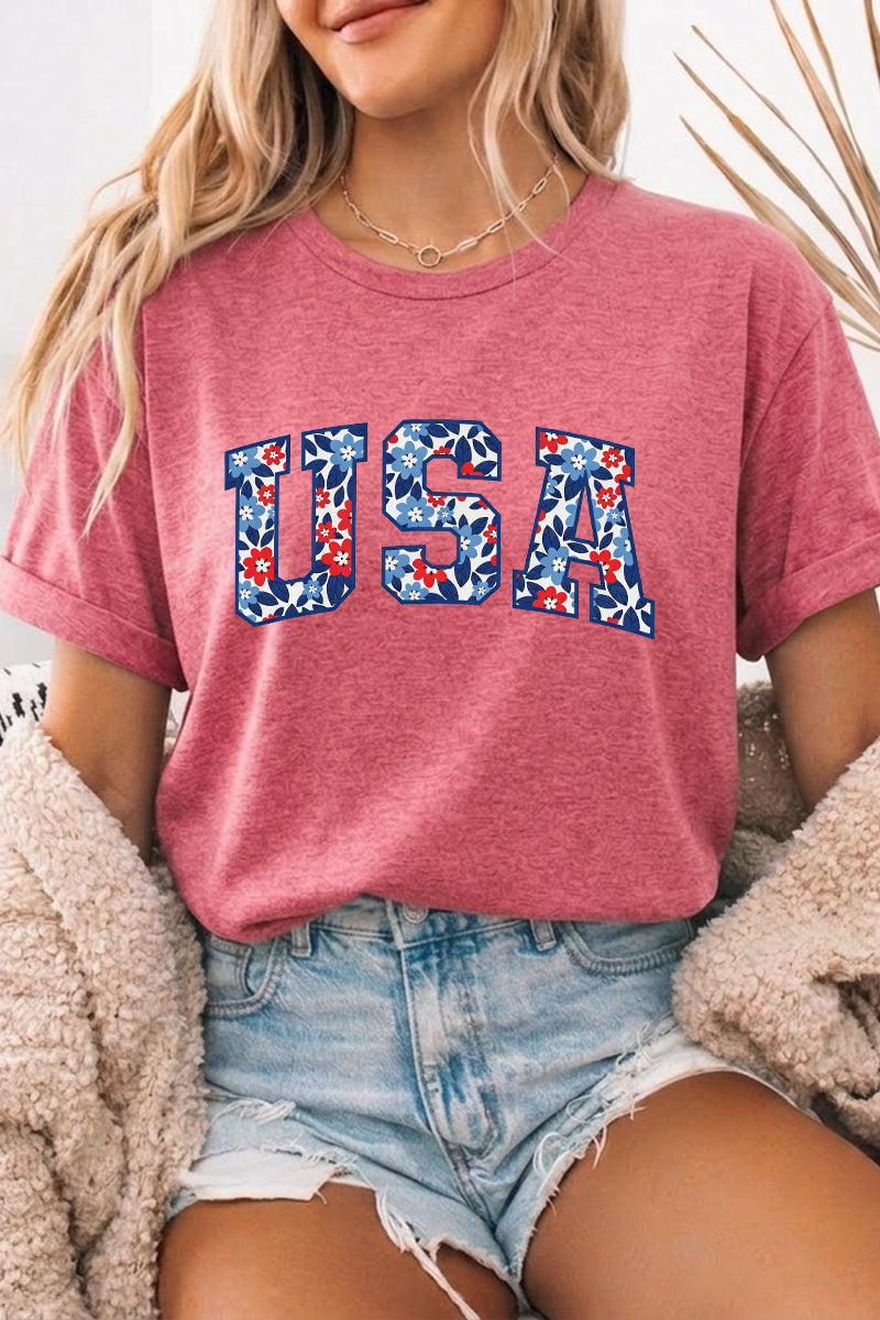 Independence Day USA Graphic Short Sleeve Tee