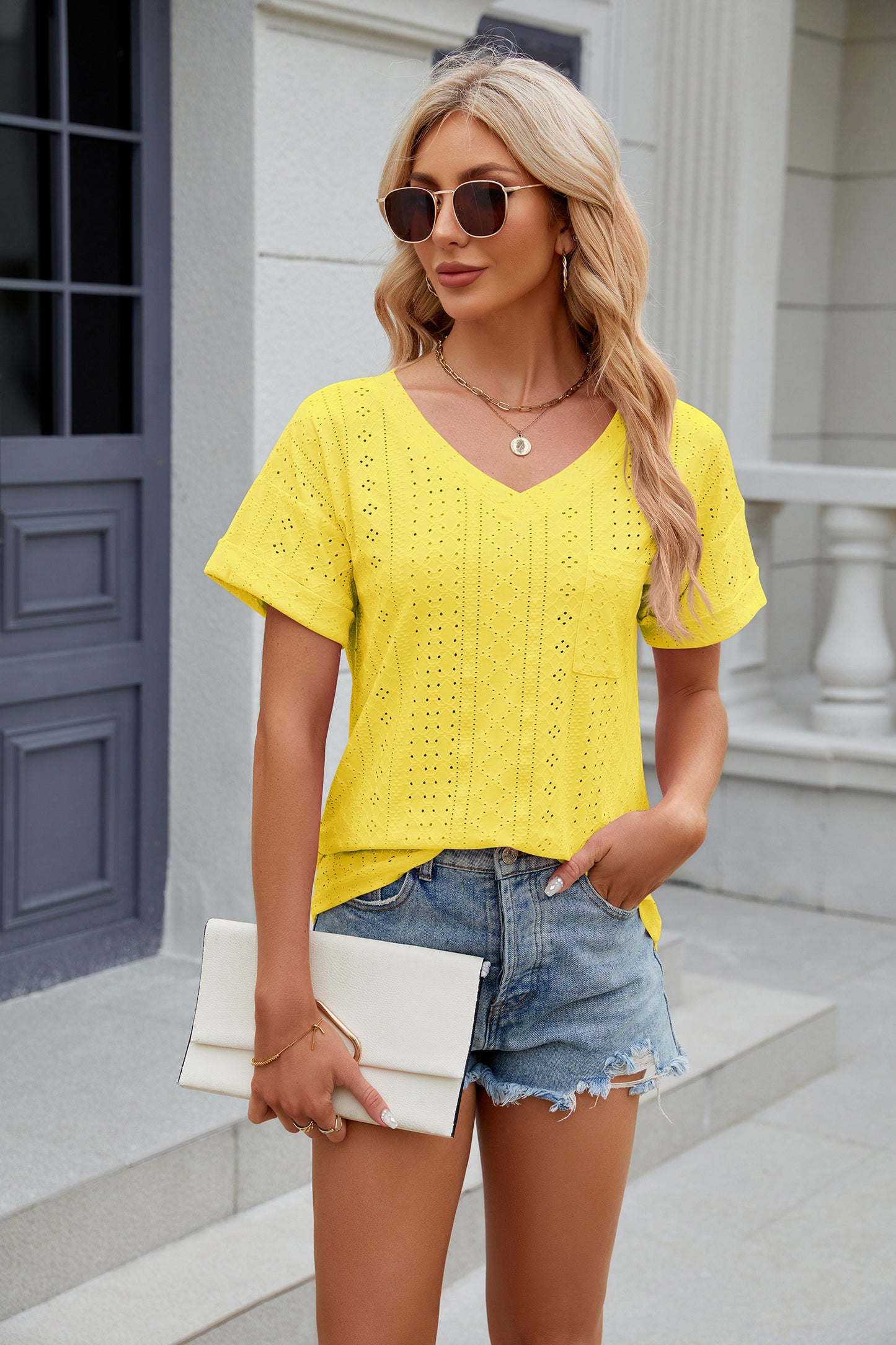 V Neck Blouse Business Casual Cute Shirts Tops