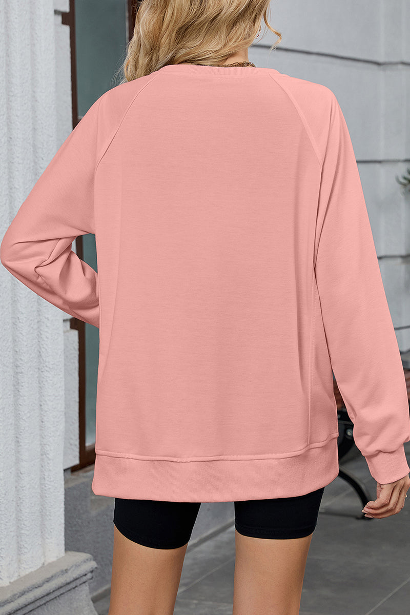 Football Graphic Sweatshirt Casual Game Day