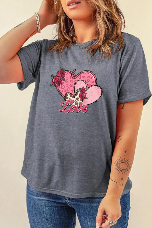 Valentine’s Day Love Heart Graphic Tee