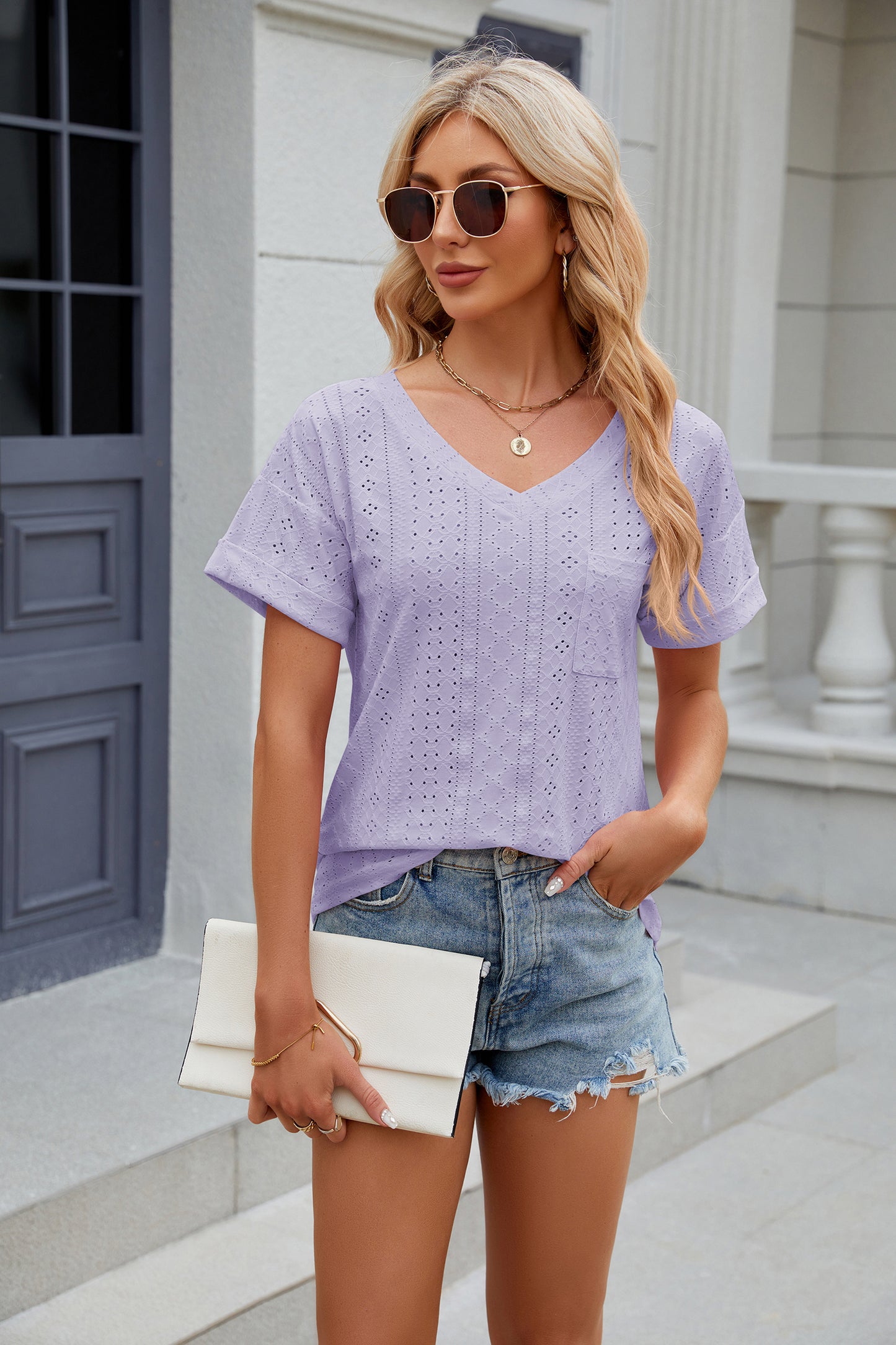 V Neck Blouse Business Casual Cute Shirts Tops