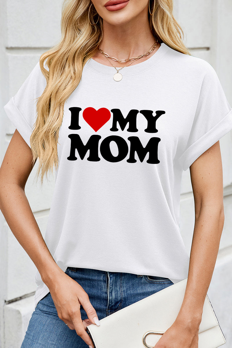Mothers Day Graphic Tee Casual Loose Fit Short Sleeve T Shirt Gift for Mom