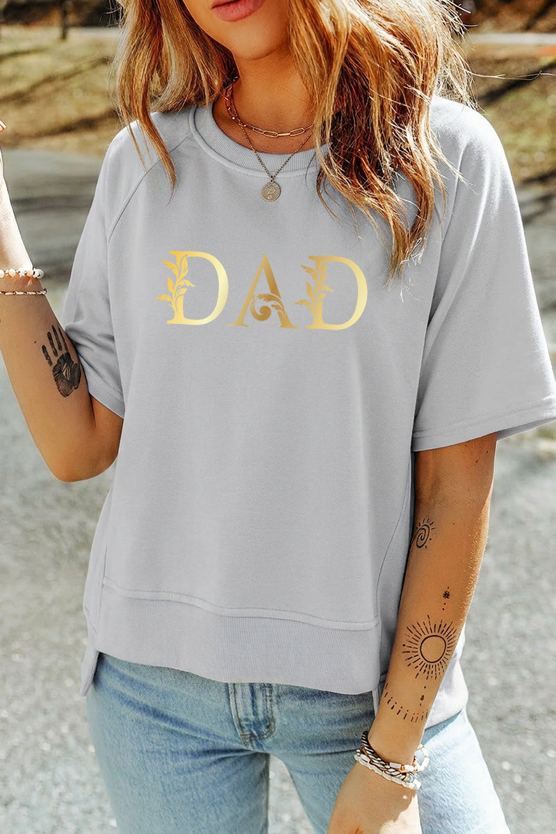 Minimal Dad Graphic Tee Casual Gift Top