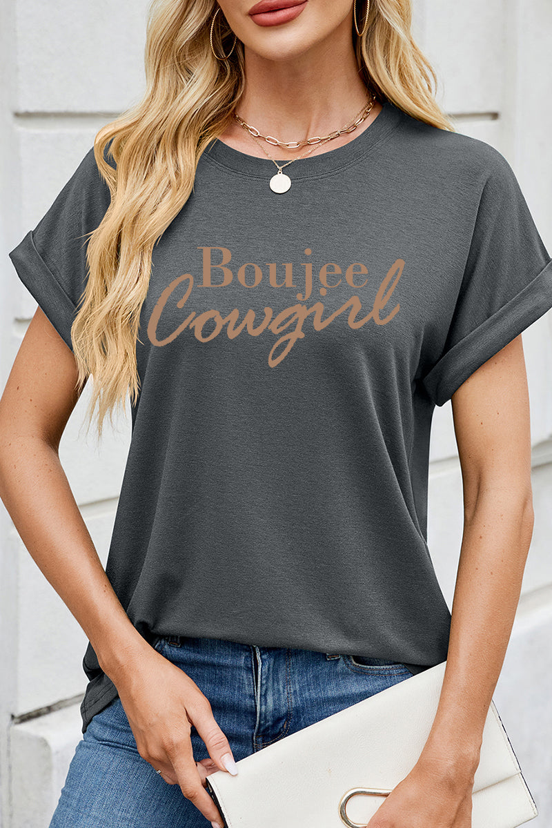 Boujee Cowgirl Graphic Tee Women Western Chic T-shirt