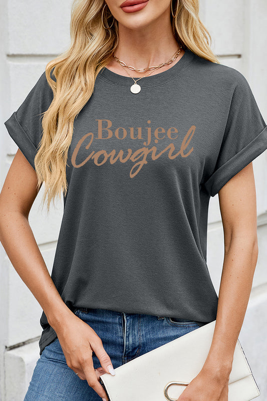 Boujee Cowgirl Graphic Tee Women Western Chic T-shirt