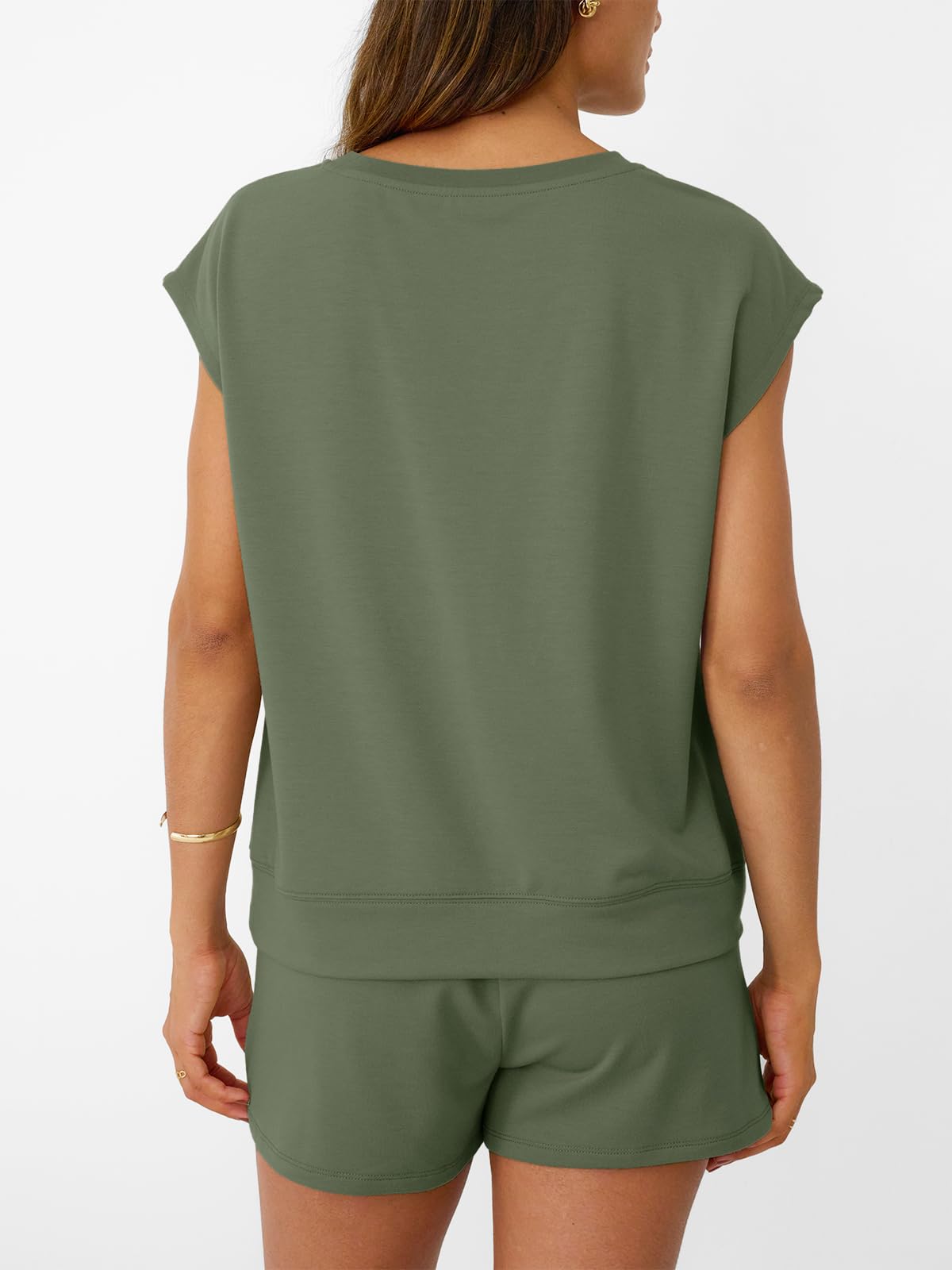 Baseball Graphic Viscose Blend Lounge Set Casual Sports